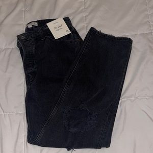 Black Abercombie Dad jeans